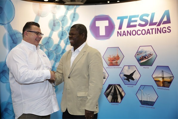 Tesla NanoCoatings and Anjam Al Reyadah Team